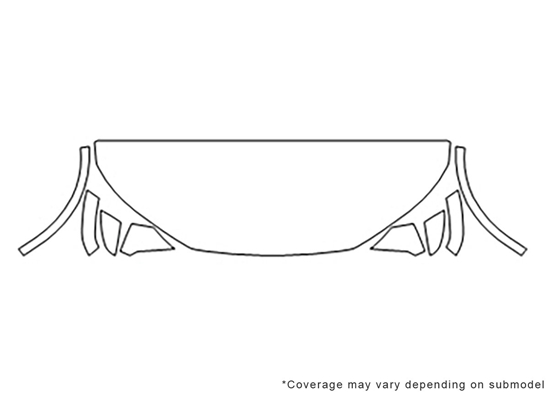 Audi SQ5 2018-2024 Avery Dennison Clear Bra Hood Paint Protection Kit Diagram