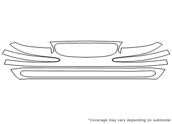 Buick Regal 1997-2004 3M Clear Bra Bumper Paint Protection Kit Diagram