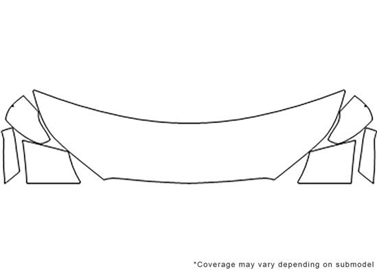 Chevrolet Spark 2016-2022 Avery Dennison Clear Bra Hood Paint Protection Kit Diagram