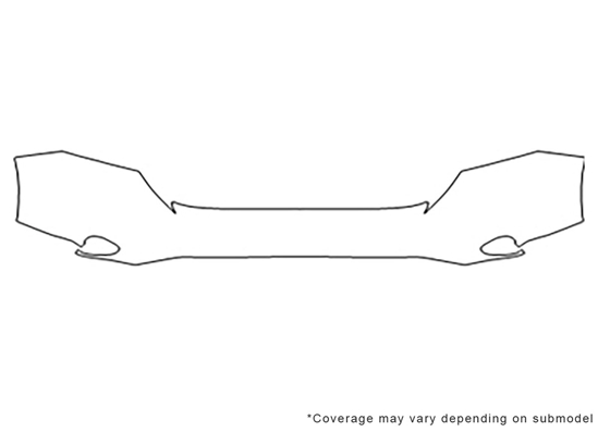 Honda CR-V 2010-2011 3M Clear Bra Bumper Paint Protection Kit Diagram