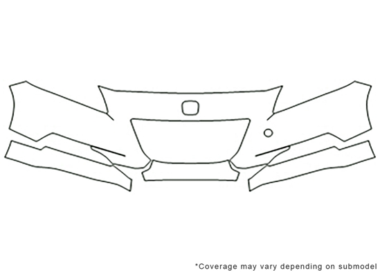 Honda CR-Z 2011-2012 3M Clear Bra Bumper Paint Protection Kit Diagram