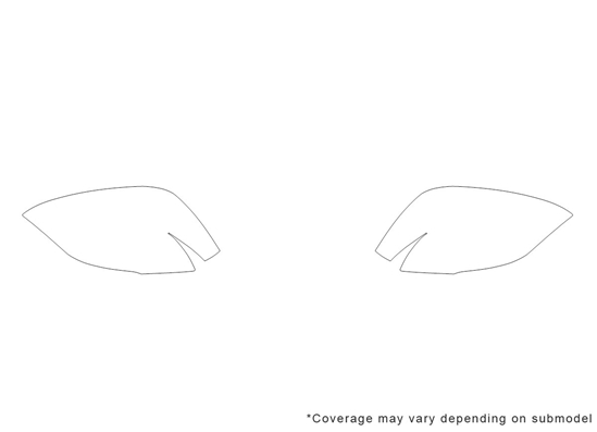 Hyundai Sonata 2015-2023 Avery Dennison Clear Bra Mirror Paint Protection Kit Diagram