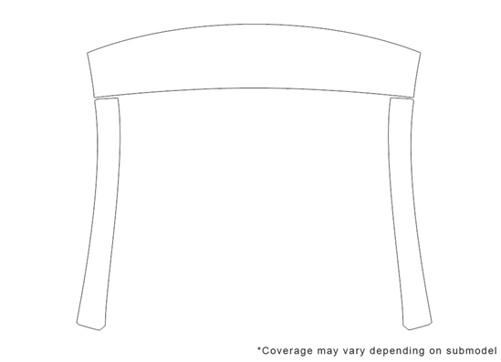 Kia Cadenza 2014-2016 Avery Dennison Clear Bra Door Cup Paint Protection Kit Diagram