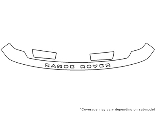 Land Rover Range Rover 2003-2009 3M Clear Bra Hood Paint Protection Kit Diagram