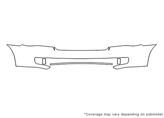 Lincoln MKZ 2007-2009 3M Clear Bra Bumper Paint Protection Kit Diagram