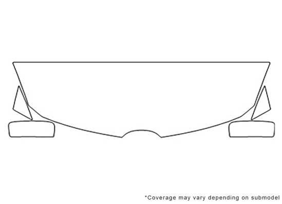 Mazda CX-7 2007-2012 Avery Dennison Clear Bra Hood Paint Protection Kit Diagram