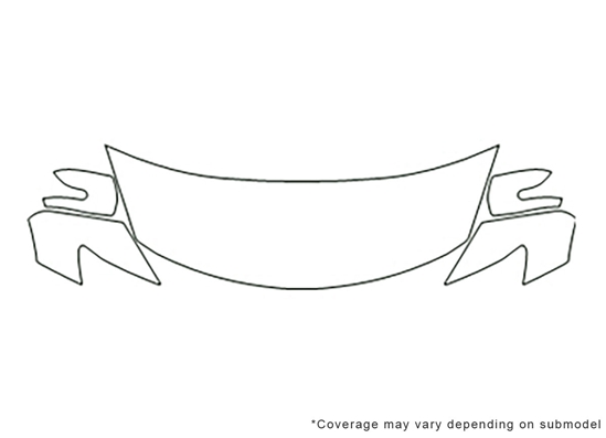 Mazda CX-9 2007-2009 Avery Dennison Clear Bra Hood Paint Protection Kit Diagram