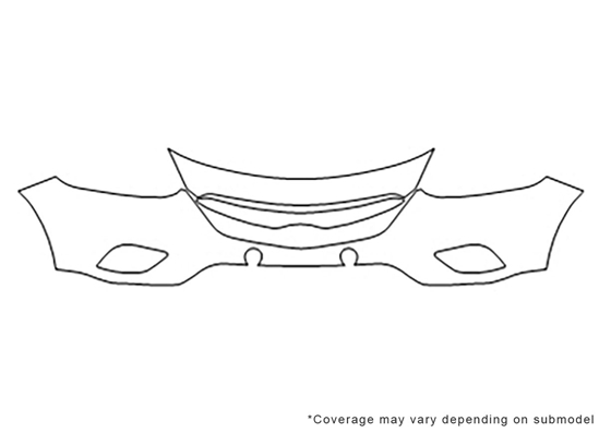 Mazda CX-9 2013-2015 Avery Dennison Clear Bra Bumper Paint Protection Kit Diagram