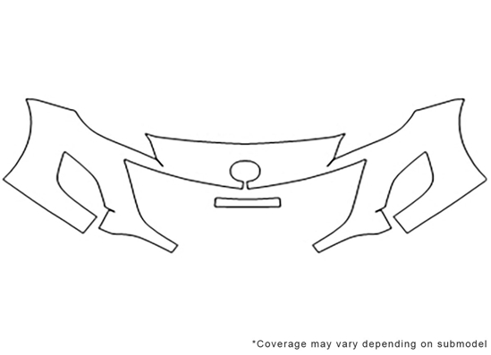 Mazda Mazda3 2010-2013 Avery Dennison Clear Bra Bumper Paint Protection Kit Diagram