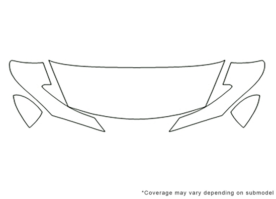 Mazda Mazda6 2009-2013 Avery Dennison Clear Bra Hood Paint Protection Kit Diagram