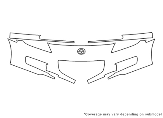 Mazda RX-8 2004-2008 3M Clear Bra Bumper Paint Protection Kit Diagram