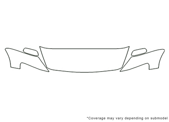 Mazda RX-8 2009-2011 3M Clear Bra Hood Paint Protection Kit Diagram
