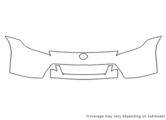 Nissan 370Z 2009-2012 Avery Dennison Clear Bra Bumper Paint Protection Kit Diagram