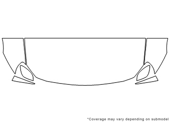 Subaru BRZ 2013-2023 3M Clear Bra Hood Paint Protection Kit Diagram