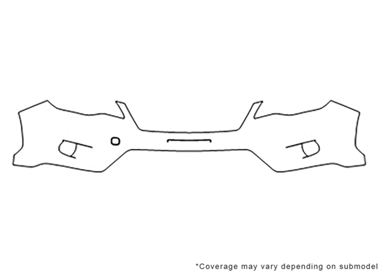 Subaru XV Crosstrek 2013-2016 3M Clear Bra Bumper Paint Protection Kit Diagram