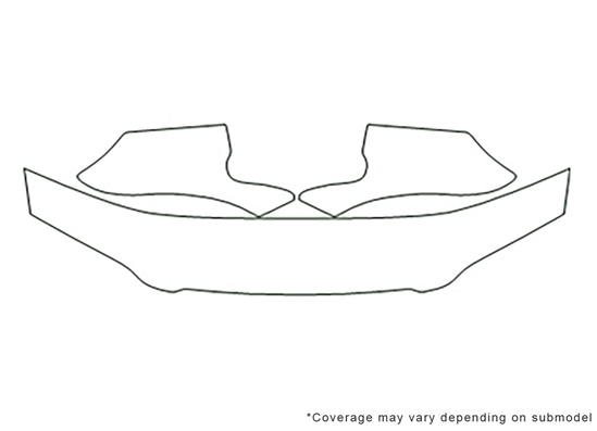 Toyota Camry 1992-1996 Avery Dennison Clear Bra Hood Paint Protection Kit Diagram