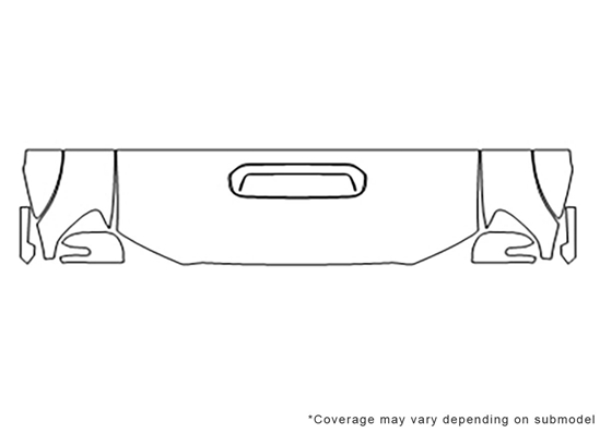 Toyota Tacoma 2012-2015 Avery Dennison Clear Bra Hood Paint Protection Kit Diagram