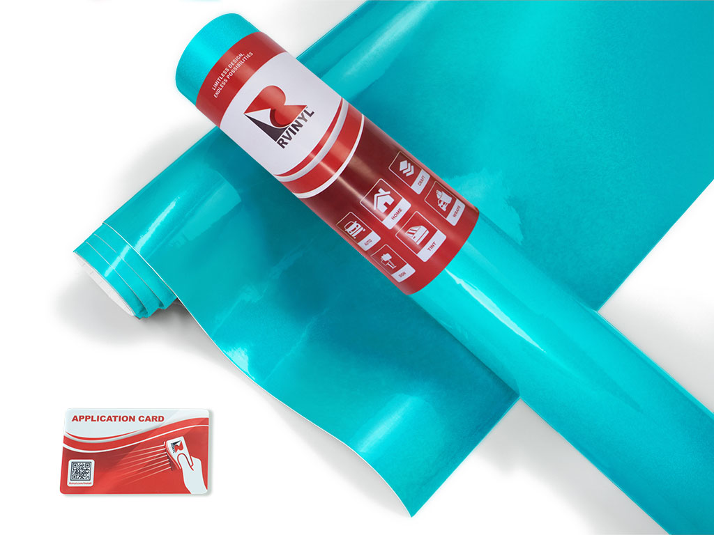 3M 1080 Gloss Atomic Teal Boat Wrap Color Film