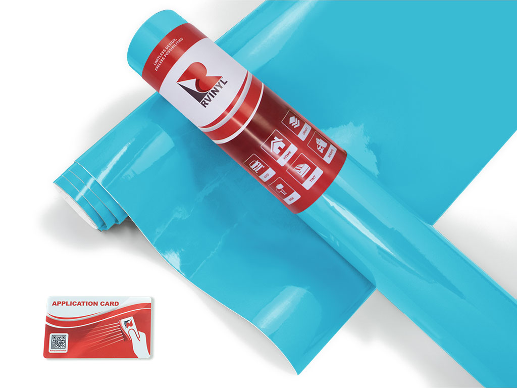 3M 2080 Gloss Sky Blue Bicycle Wrap Color Film