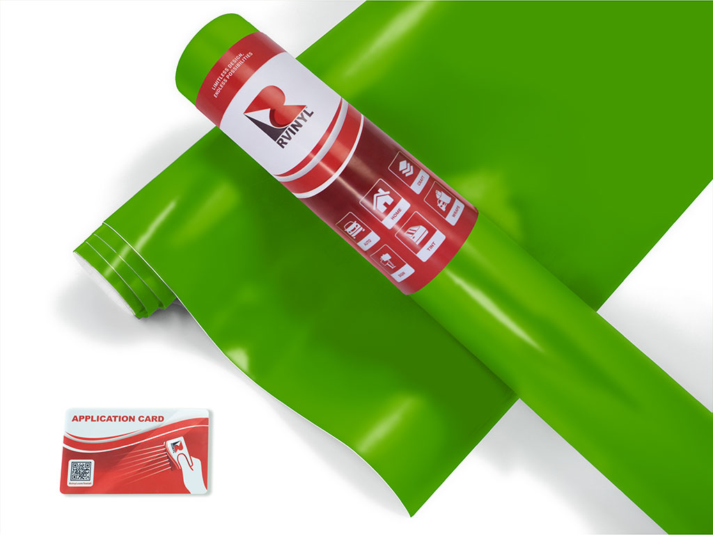 3M 2080 Satin Apple Green Bicycle Wrap Color Film