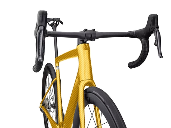 Rwraps 3D Carbon Fiber Yellow DIY Bicycle Wraps