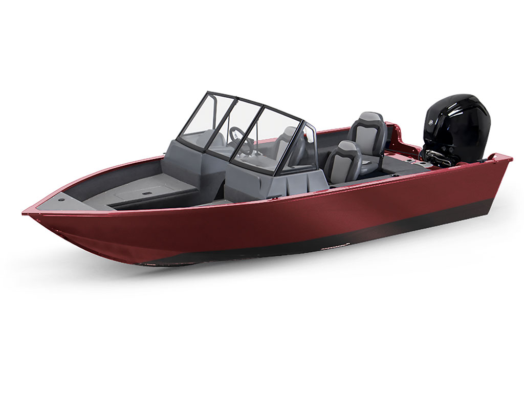 ORACAL 970RA Metallic Red Brown Modified-V Hull DIY Fishing Boat Wrap