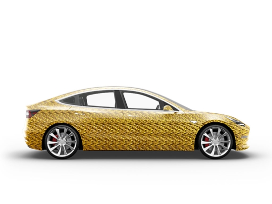 Rwraps 3D Carbon Fiber Gold (Digital) Do-It-Yourself Car Wraps