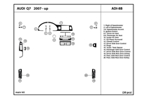 2012 Audi Q7 DL Auto Dash Kit Diagram