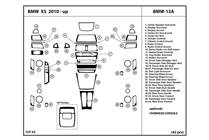 2013 BMW X5 DL Auto Dash Kit Diagram
