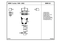 2000 BMW 3-Series DL Auto Dash Kit Diagram