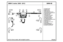 2009 BMW 3-Series DL Auto Dash Kit Diagram