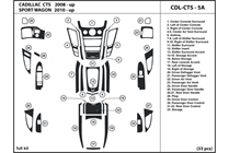 2011 Cadillac CTS DL Auto Dash Kit Diagram