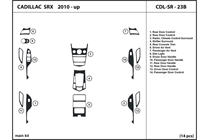 2011 Cadillac SRX DL Auto Dash Kit Diagram