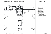 2010 Chrysler PT Cruiser DL Auto Dash Kit Diagram