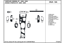 2005 Dodge Stratus DL Auto Dash Kit Diagram
