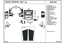 2007 Dodge Sprinter DL Auto Dash Kit Diagram