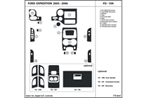 2004 Ford Expedition DL Auto Dash Kit Diagram