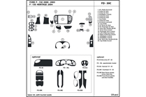 2003 Ford F-150 DL Auto Dash Kit Diagram