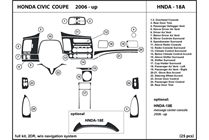 2007 Honda Civic DL Auto Dash Kit Diagram