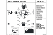 2002 Lincoln Navigator DL Auto Dash Kit Diagram