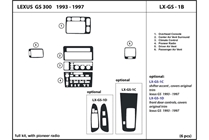1997 Lexus GS DL Auto Dash Kit Diagram