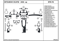 2007 Mitsubishi Eclipse DL Auto Dash Kit Diagram