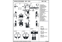2004 Nissan Pathfinder DL Auto Dash Kit Diagram