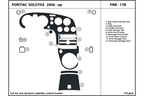 2007 Pontiac Solstice DL Auto Dash Kit Diagram