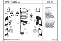 2007 Saab 9-7X DL Auto Dash Kit Diagram