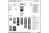 2010 Toyota Tundra DL Auto Dash Kit Diagram