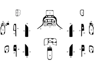 Chevrolet Silverado 1500 2019-2024 Dash Kit Diagram