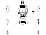 Nissan Armada 2017-2020 Dash Kit Diagram