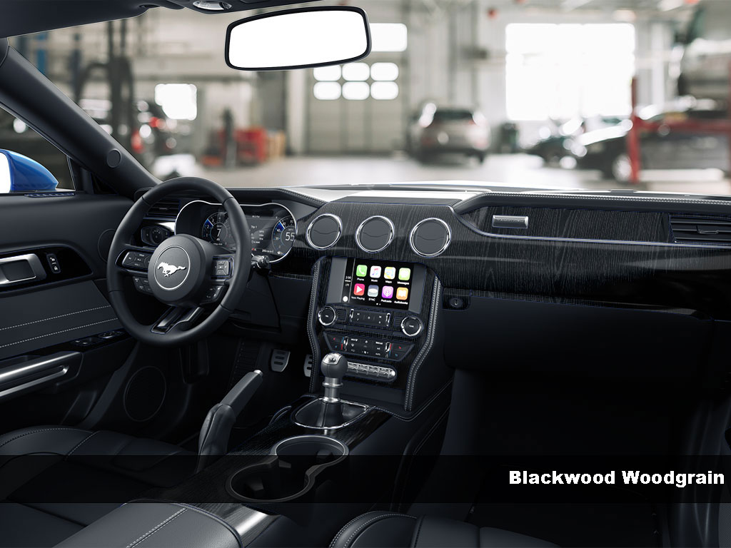 Chevrolet Silverado 2014-2019 Blackwood Burlwood Wood Dash Kit Finish