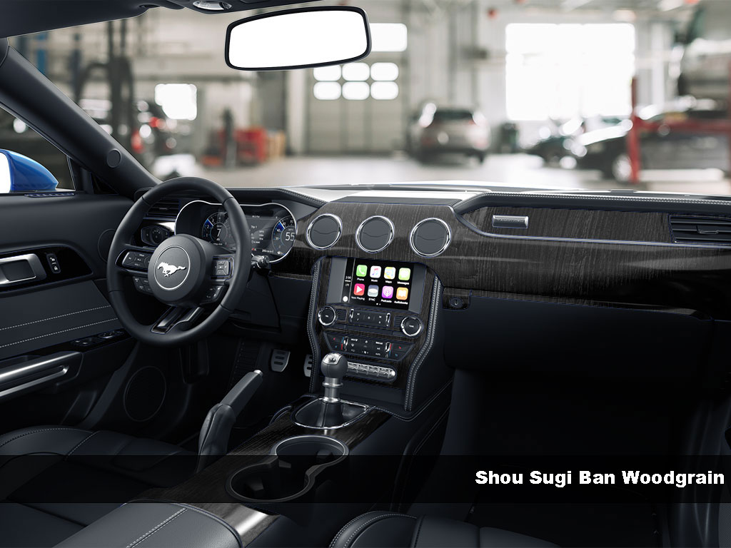 Chevrolet Silverado 2014-2019 Shou Sugi Ban Wood Dash Kit Finish